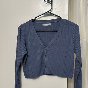 Oak and Fort Navy Blue Cardigan Size M